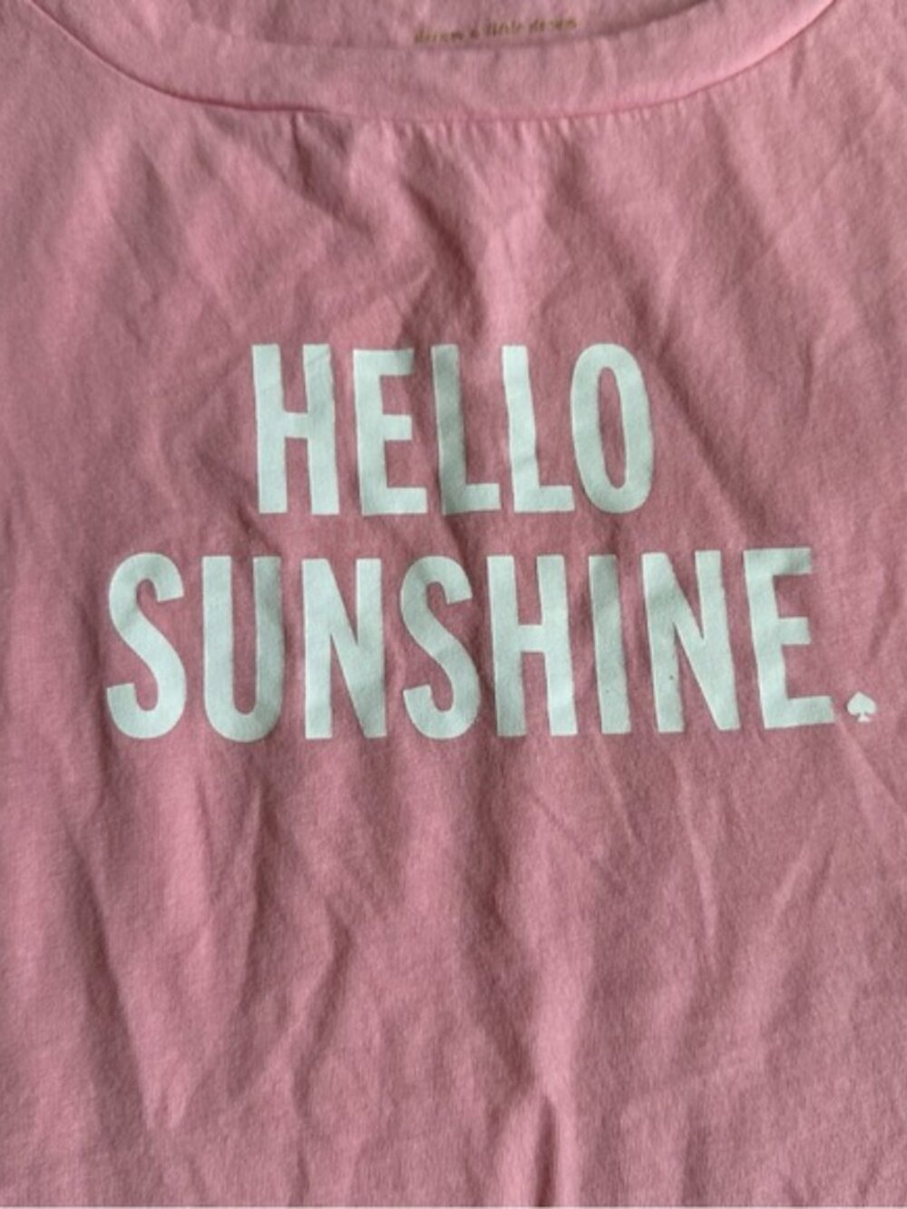 Kate Spade | Pink "Hello Sunshine" Short Sleeve Sleep Tee | Size Small - Picture 3 of 10